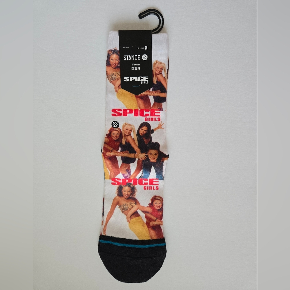 Spice Girls Friendship Never Ends Graphic Socks - Multicolor - Medium - NWT